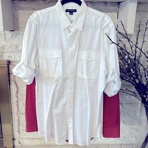 $20 for both or $12 ea for these BR casual button downs